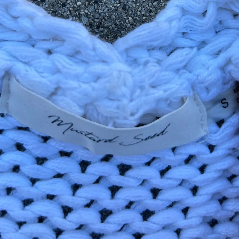 Mustard Seed Cozy White Women's Cardigan Size Small - Picture 6 of 10